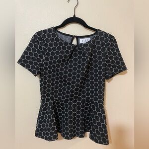 ELLE Polkadot Peplum Blouse